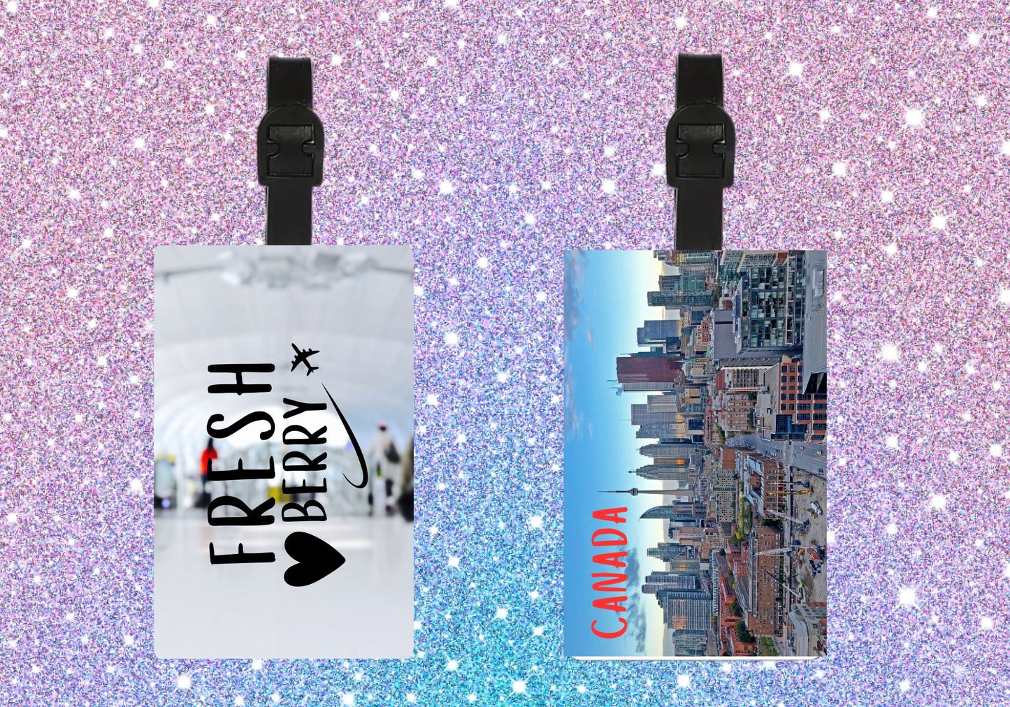 ✈️ Personalized Double-Sided Luggage Tag – Perfect for Travel, Backpacks & Bags