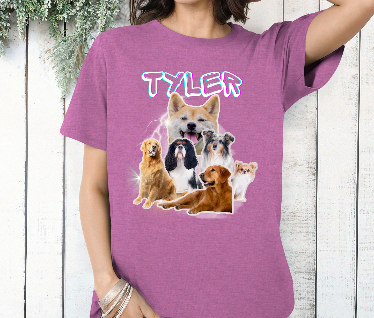 Custom Dog Lover Shirt – Personalized Pet Sweatshirt or T-Shirt (TYLER Design)