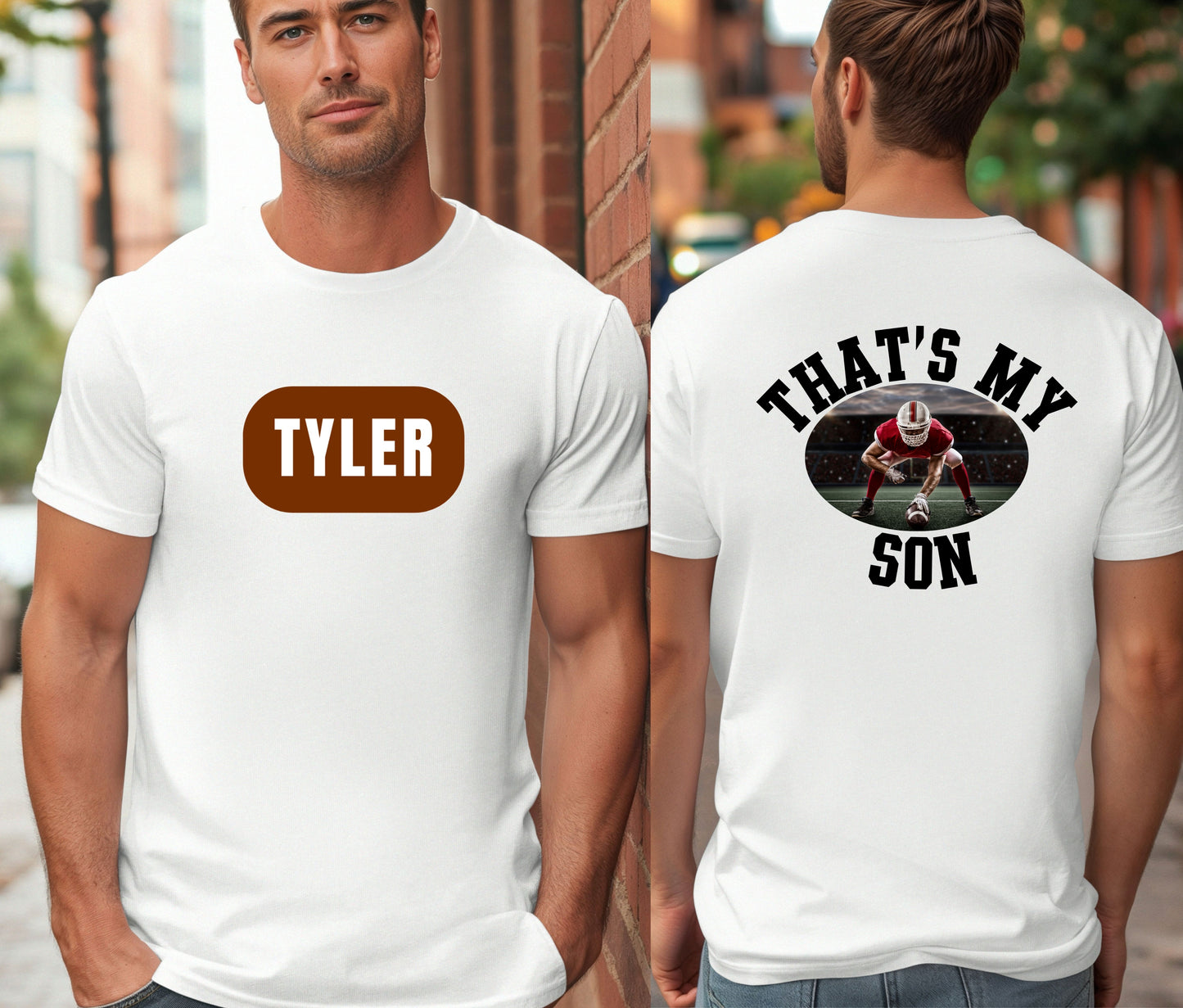 π Custom Football Family Shirts | Game Day Matching Shirts | Personalized Football Team Support Tees