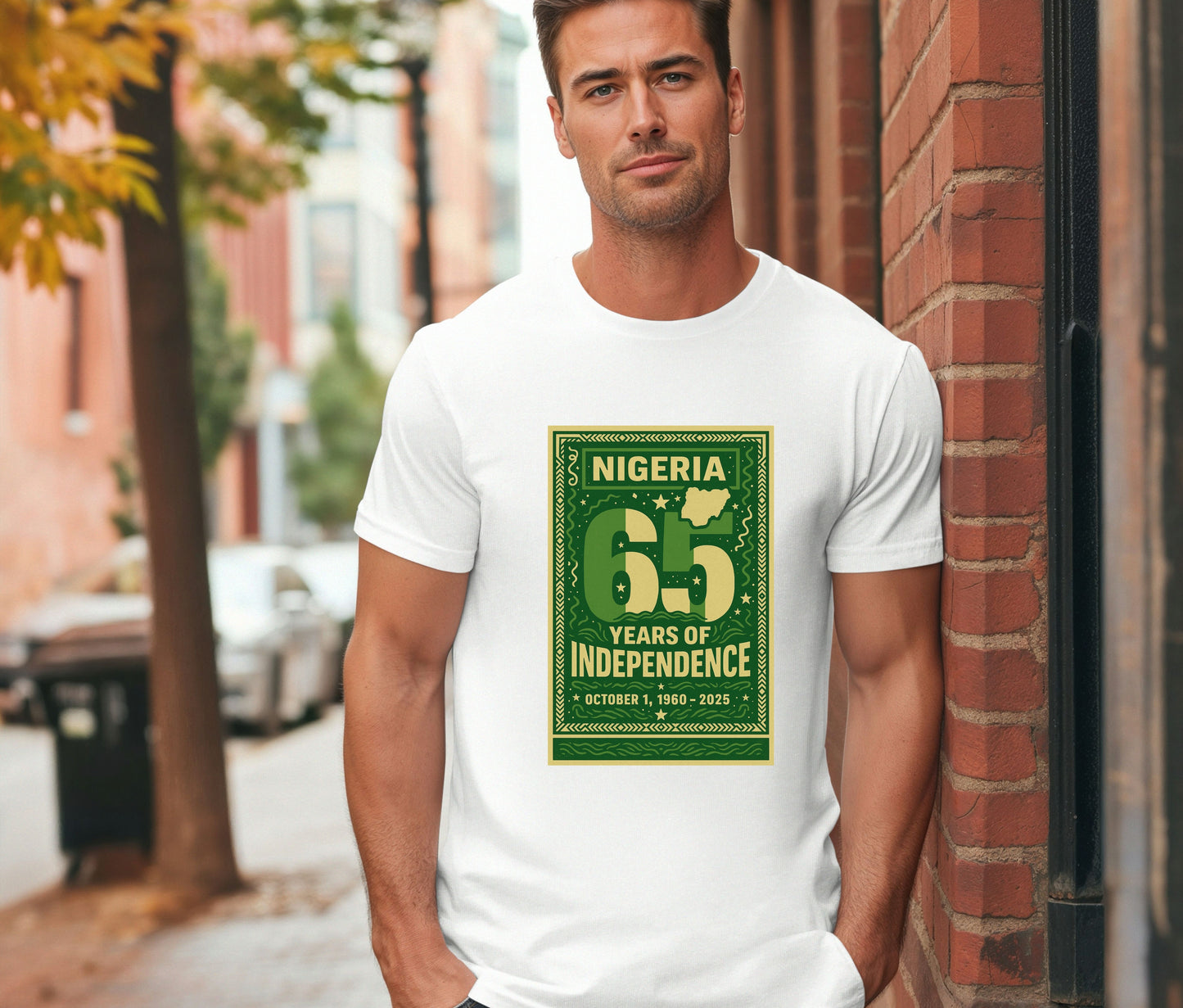 Nigerian Independece Day Shirt , Naija to the World T-Shirt, Nigerian Pride Shirt | African Heritage Tee | Green White Green Nigeria Flag Shirt | Unisex Naija Culture Tee