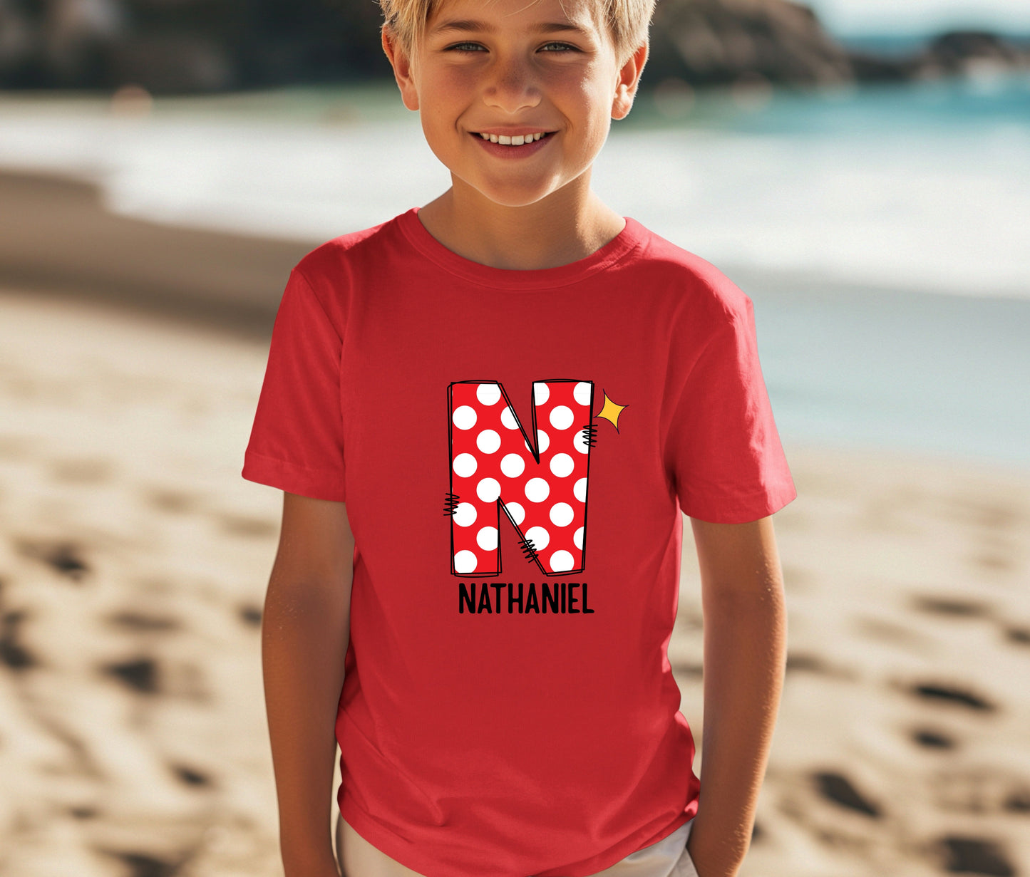 π Personalized Alphabet Kids Shirts β Fun Initial Tees with Custom Styles π
