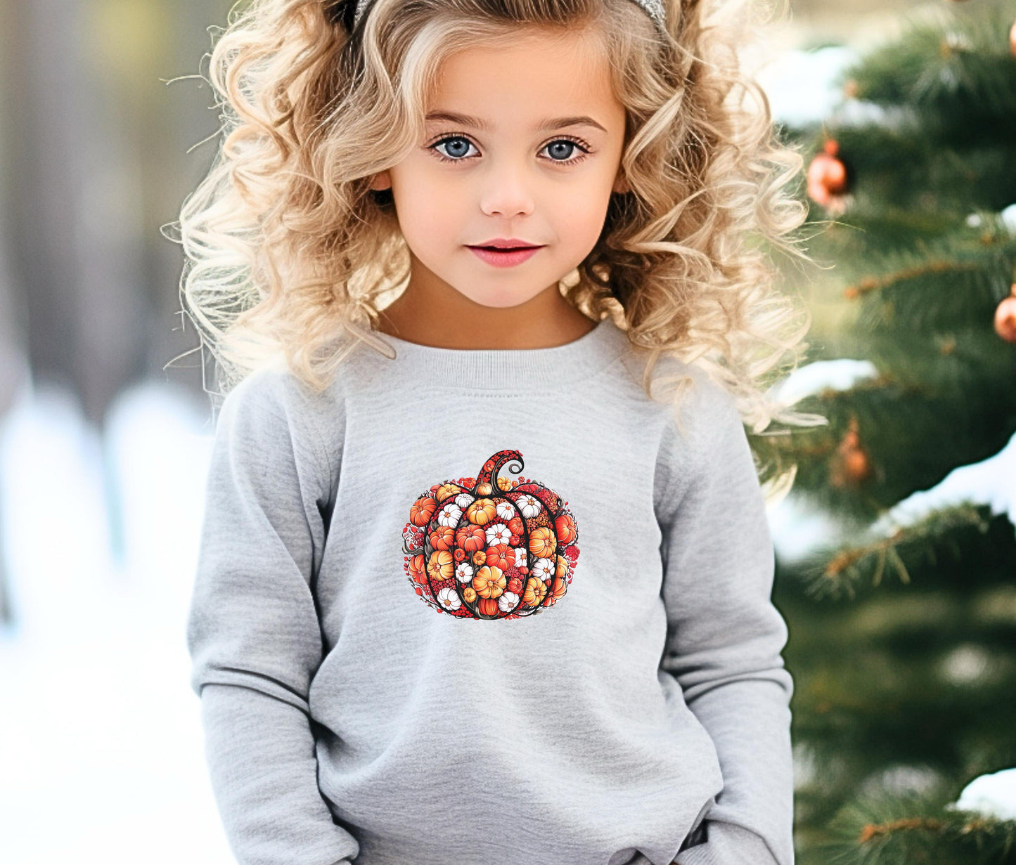 Unisex Kids Customizable Faux Knitted Patched Halloween Sweatshirt, Pumpkin Halloween Shirt, Halloween Sweatshirt, Halloween Gift