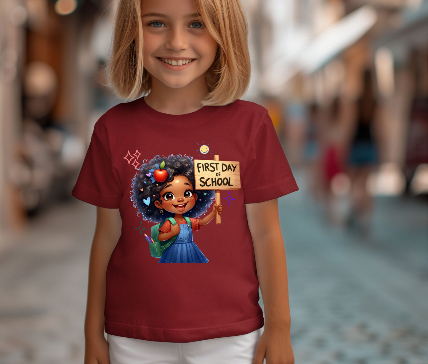 Back to School Shirt for Kids – Custom Name Tee | First Day of School Outfit | Preschool & Kindergarten Shirt | Custom Kids T-Shirt