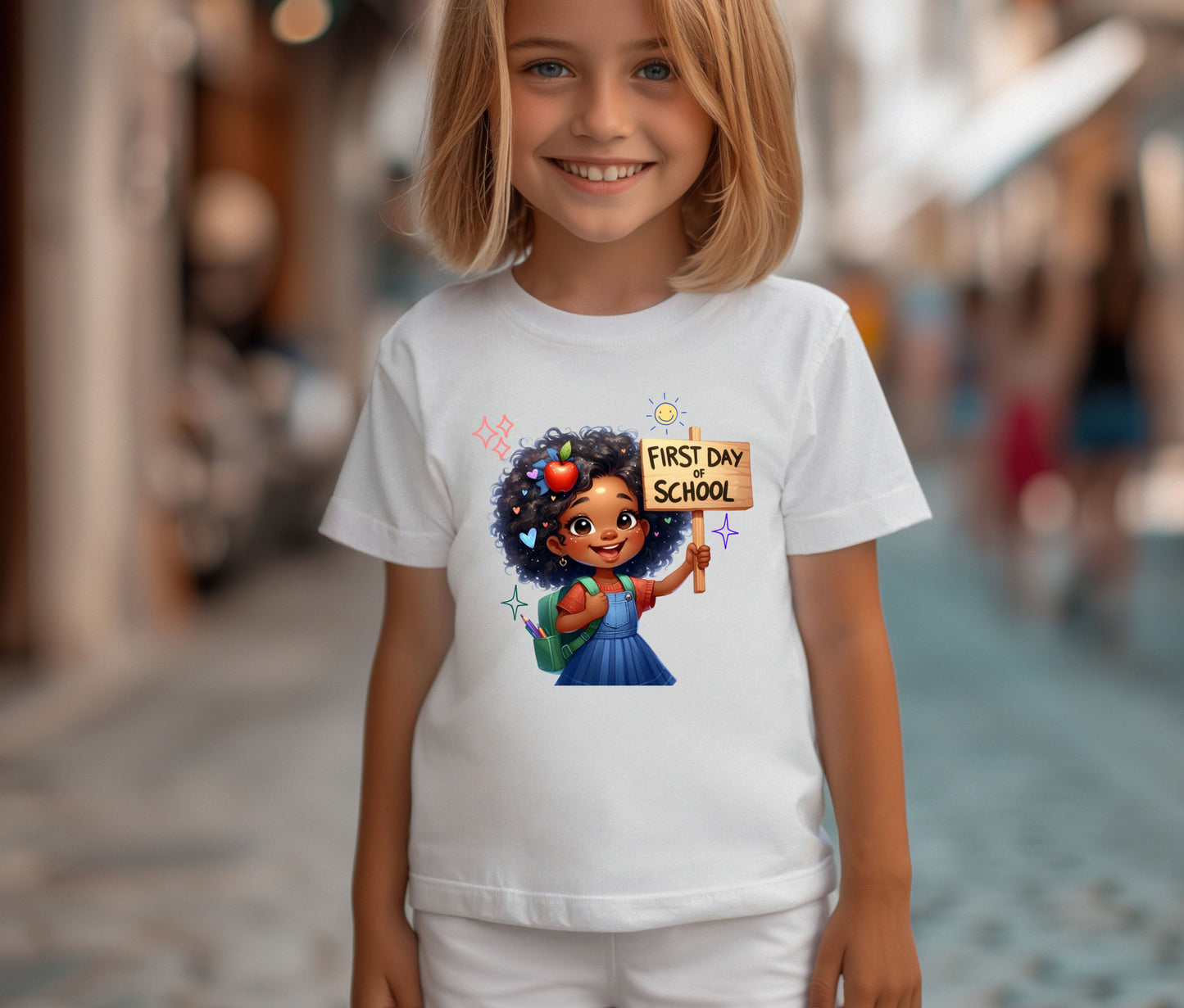 Back to School Shirt for Kids – Custom Name Tee | First Day of School Outfit | Preschool & Kindergarten Shirt | Custom Kids T-Shirt