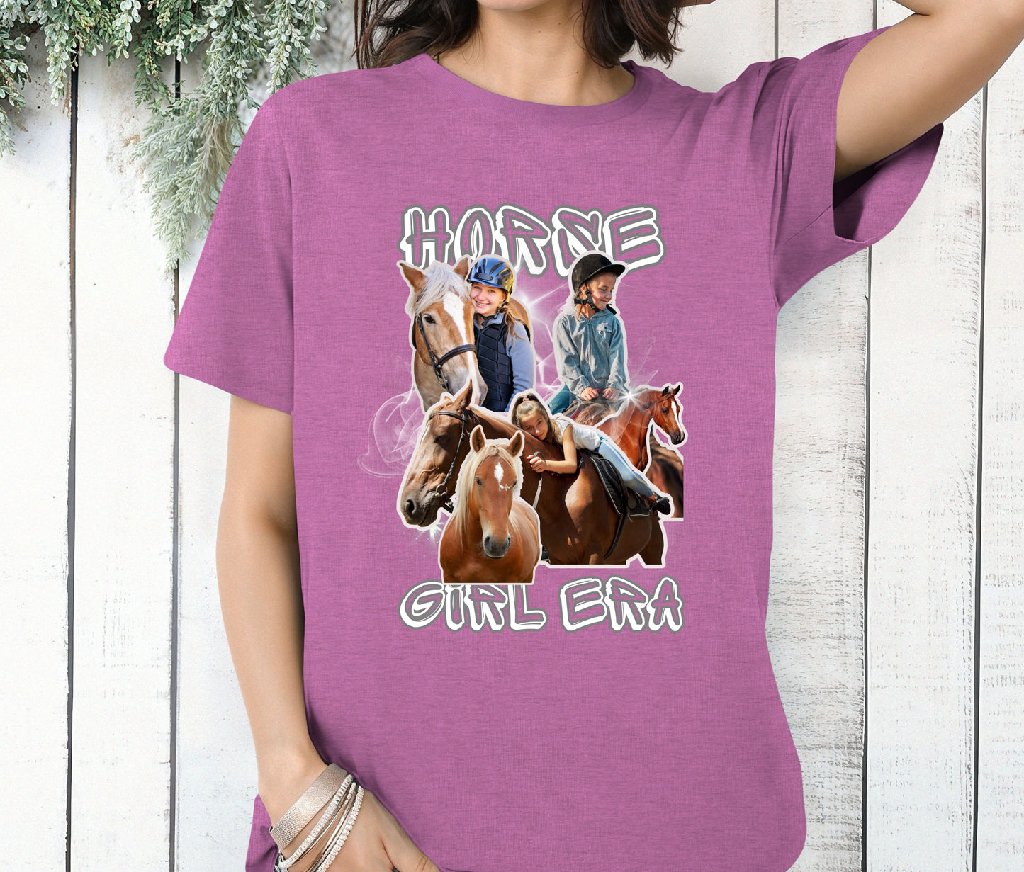 Horse Girl Era Shirt β Equestrian Graphic Tee, Horse Lover Gift, Rider Aesthetic Shirt, Country Western Style, Custom Name Shirt