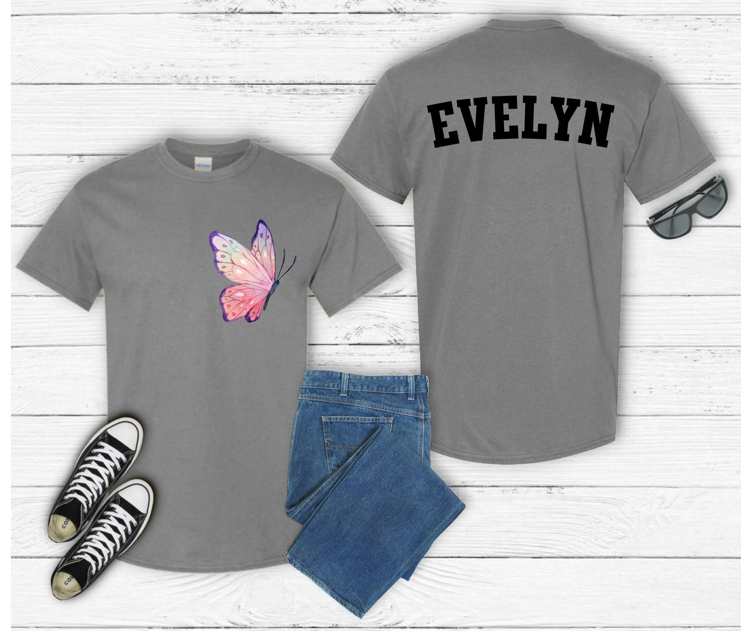 Kids Personalized Pocket Image T-Shirt β Custom Name Tee with Fun Front Pocket Design Choice
