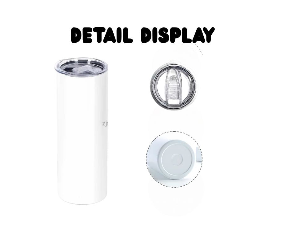 20oz Stainless Steel Tumbler – Insulated Travel Mug with Lid & Straw | Customizable | Hot & Cold Drinkware | Gift for Him, Her, or Kids