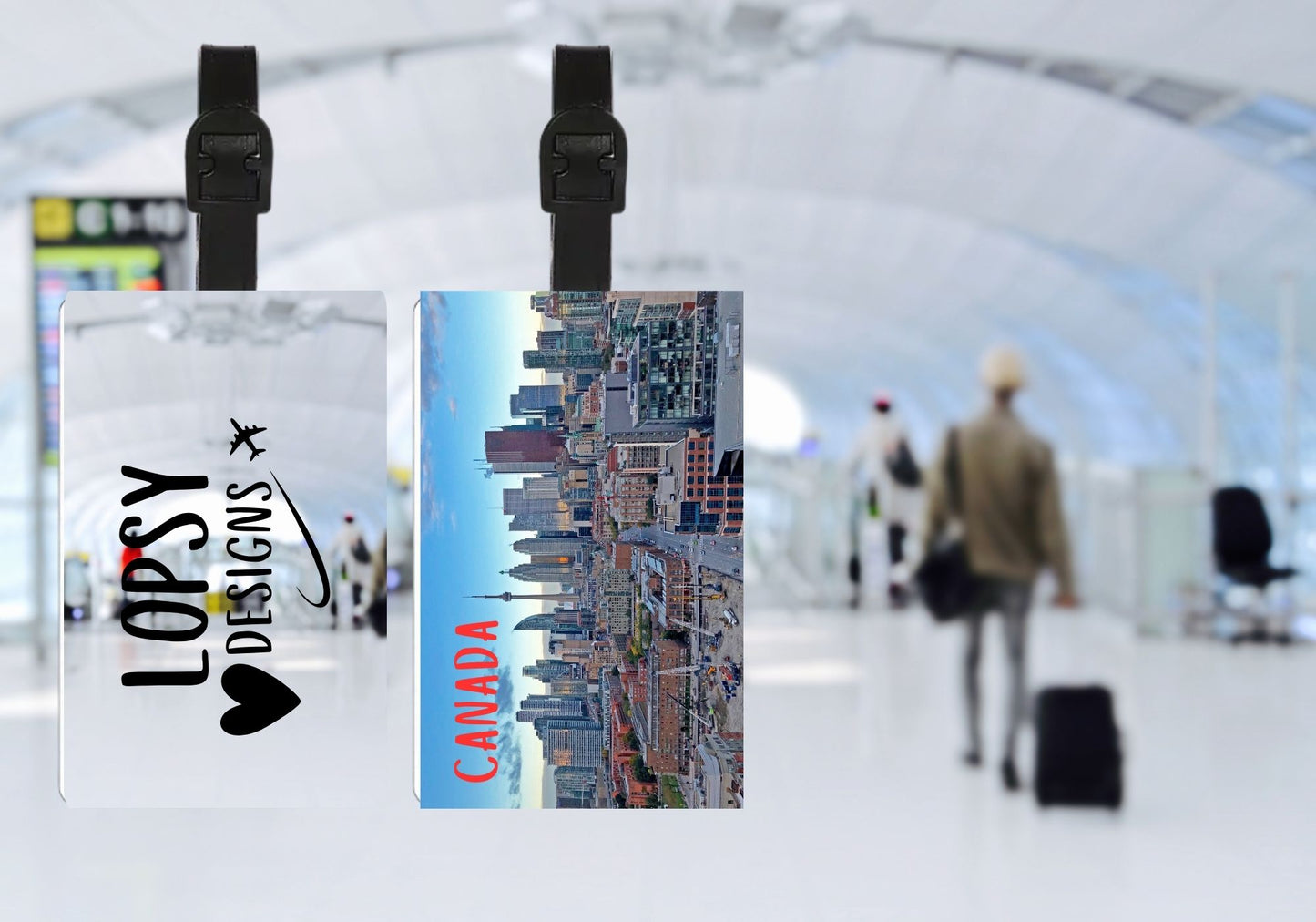 ✈️ Personalized Double-Sided Luggage Tag – Perfect for Travel, Backpacks & Bags