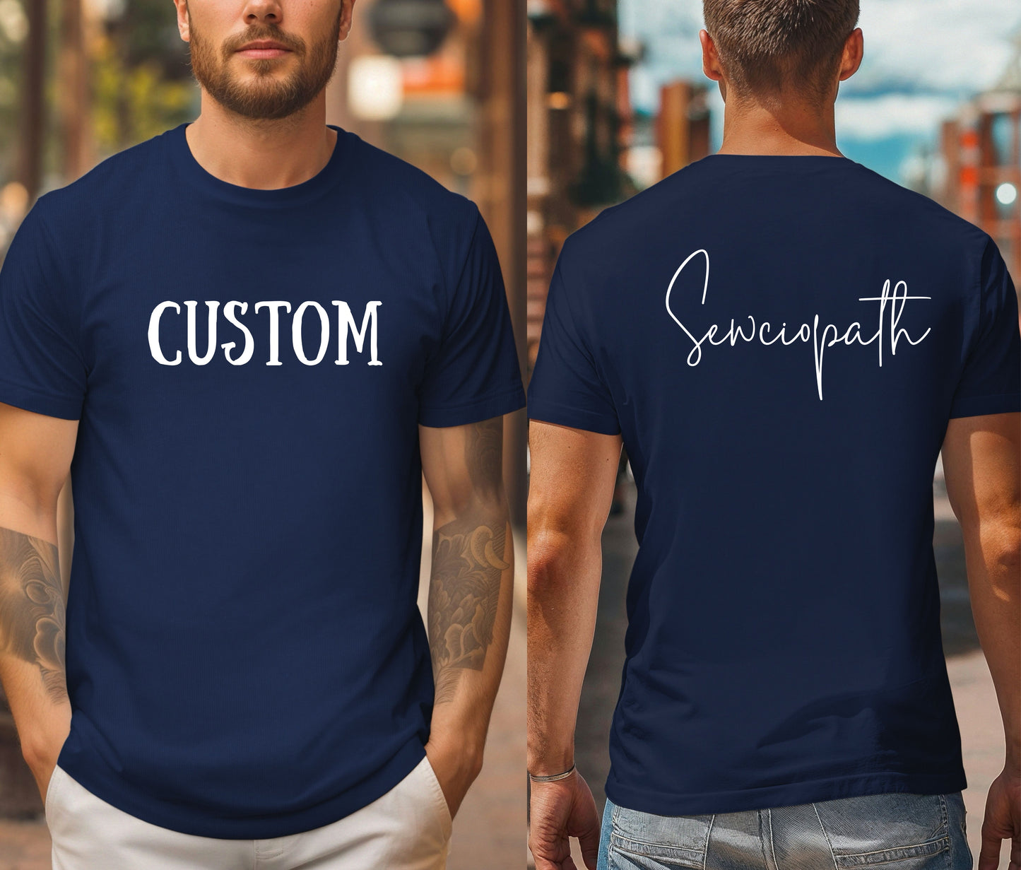 Custom Logo Shirt with Company Name on Back β Personalized Business Branding Tee β Custom Workwear T-Shirt for Teams, Events, and Staff