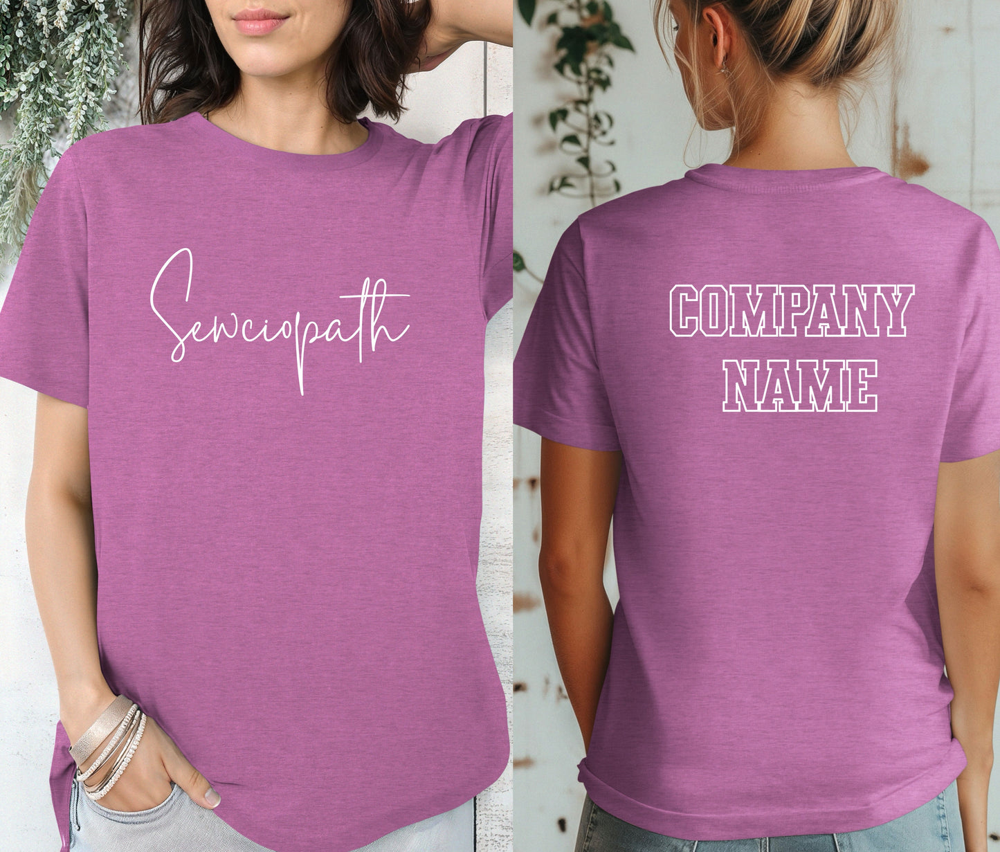 Custom Logo Shirt with Company Name on Back β Personalized Business Branding Tee β Custom Workwear T-Shirt for Teams, Events, and Staff