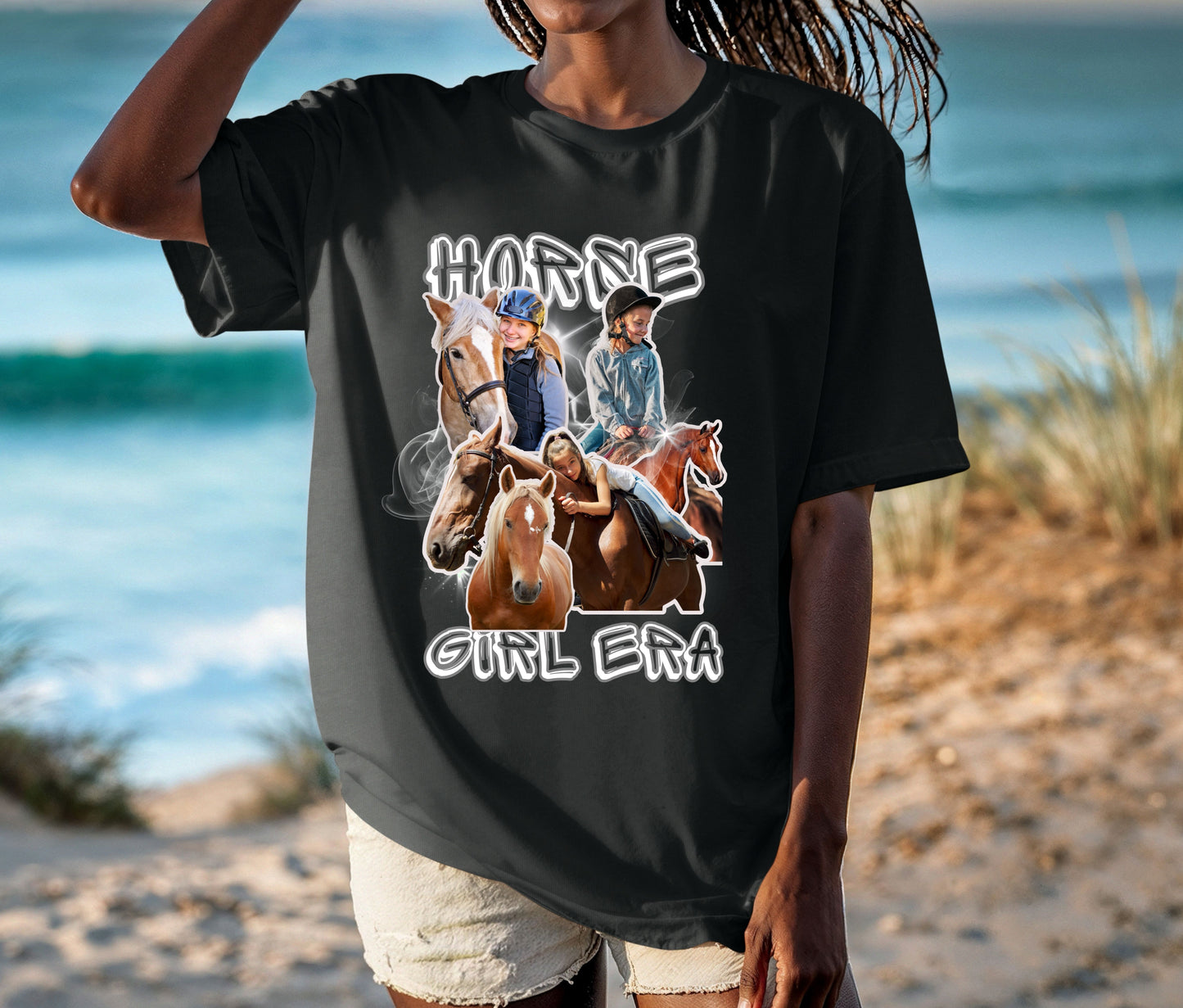 Horse Girl Era Shirt β Equestrian Graphic Tee, Horse Lover Gift, Rider Aesthetic Shirt, Country Western Style, Custom Name Shirt