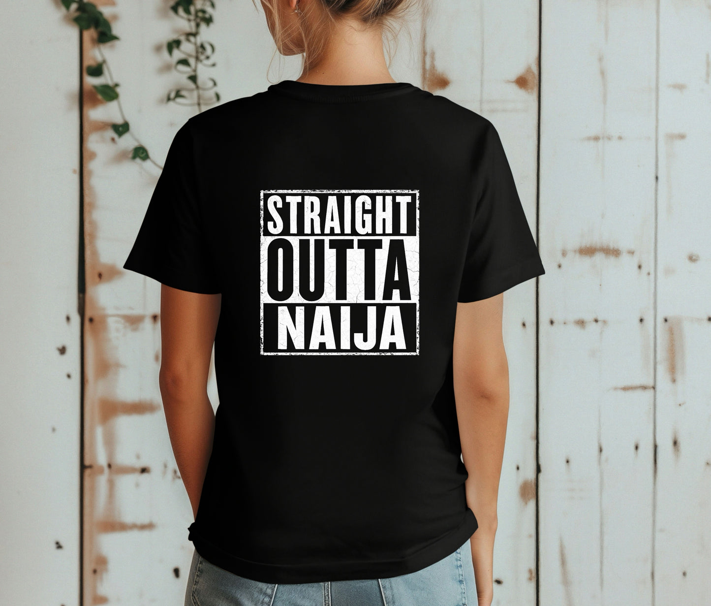 Naija to the World T-Shirt – Nigerian Pride Shirt | African Heritage Tee | Green White Green Nigeria Flag Shirt | Unisex Naija Culture Tee
