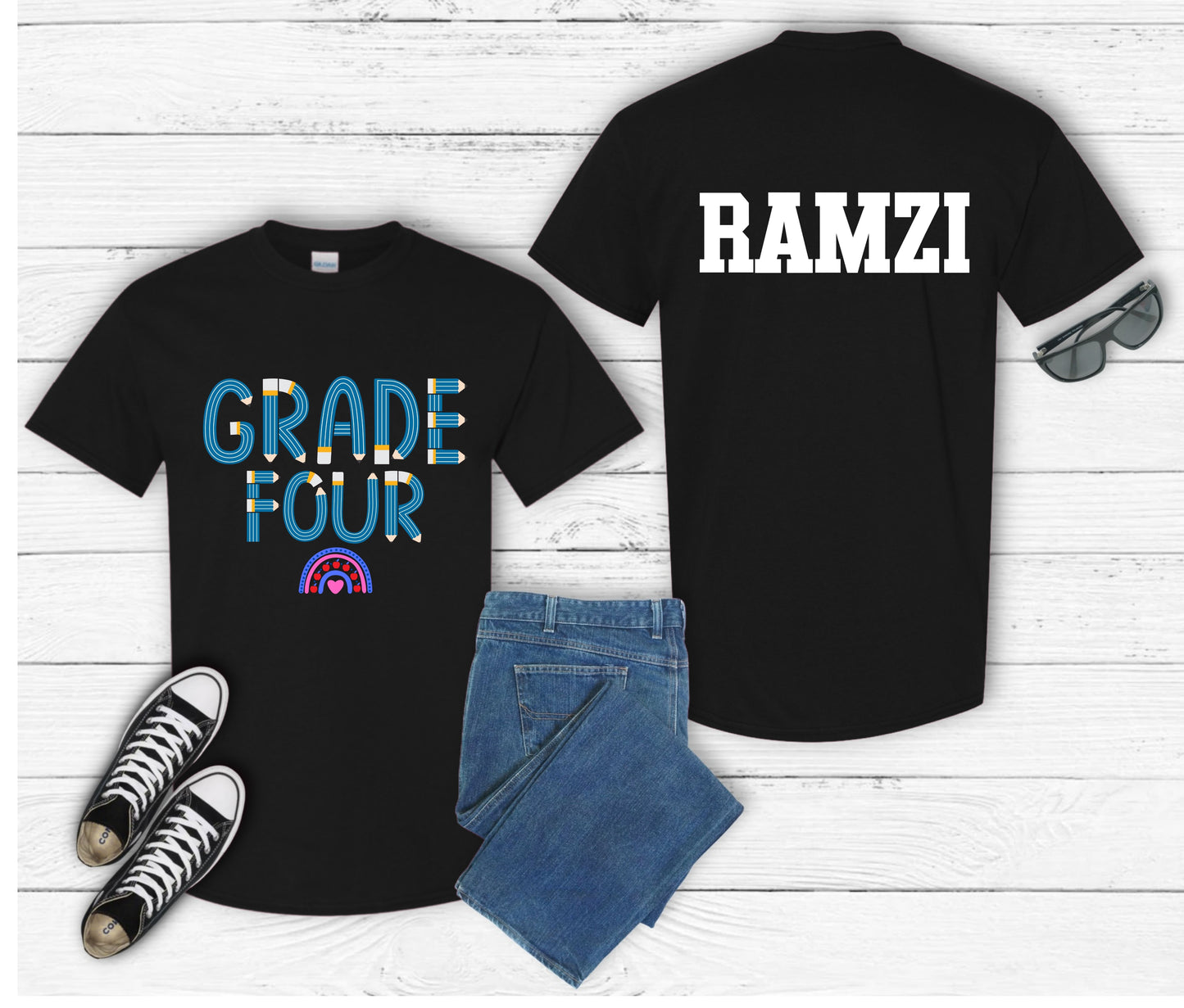Personalized Back to School Shirt for Kids – Custom Name Tee | First Day of School Outfit | Preschool & Kindergarten Shirt | Custom Kids T-Shirt