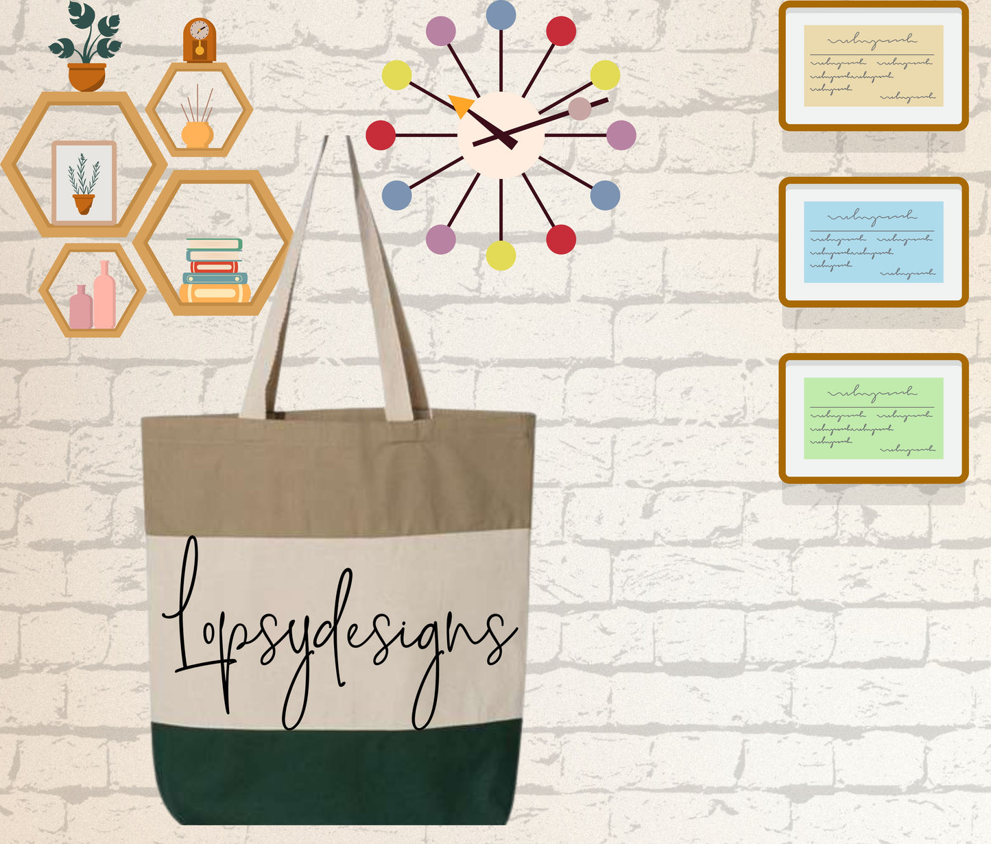 Customized 11L Tri-Color Canvas Tote Bag – Durable, Stylish, and Eco-Friendly Reusable Shoulder Bag for Everyday Use, Shopping, Beach, and Gifts