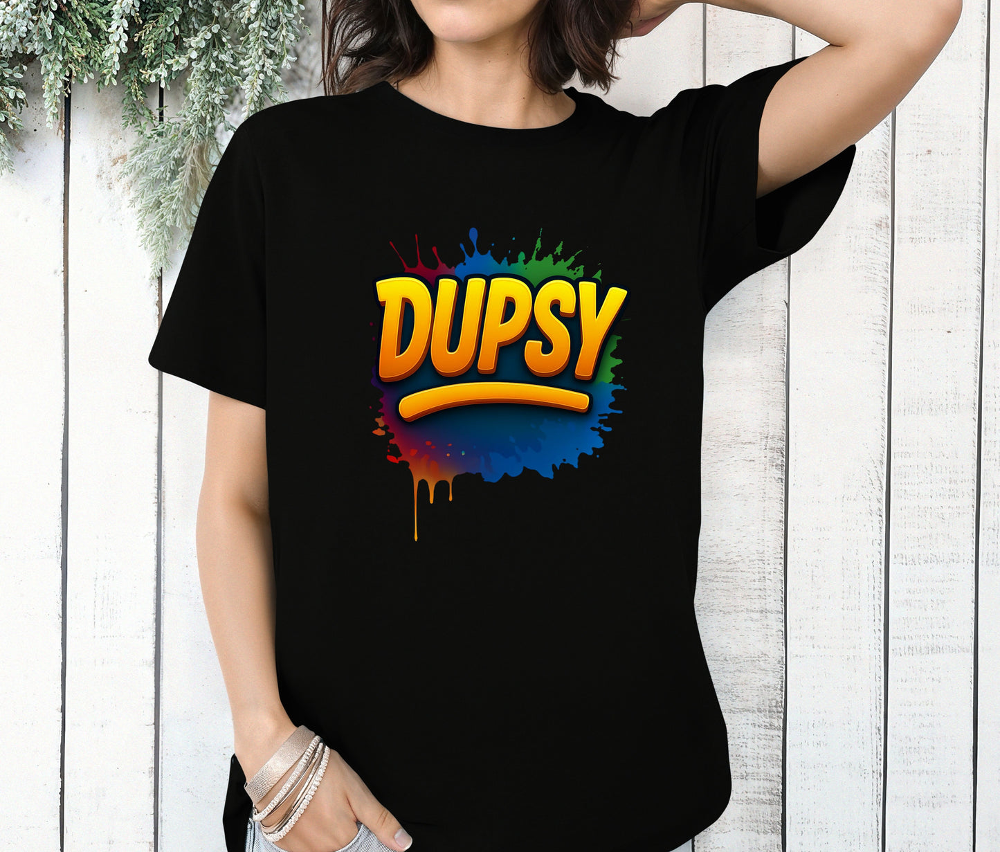 Personalized Name Shirt – Bold Color Splash Nigerian Tee