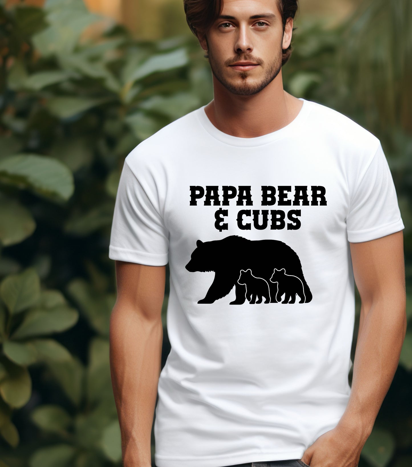 Papa Bear and Cubs – Custom Matching Family Shirts – Mother’s Day & Father’s Day Gift Idea