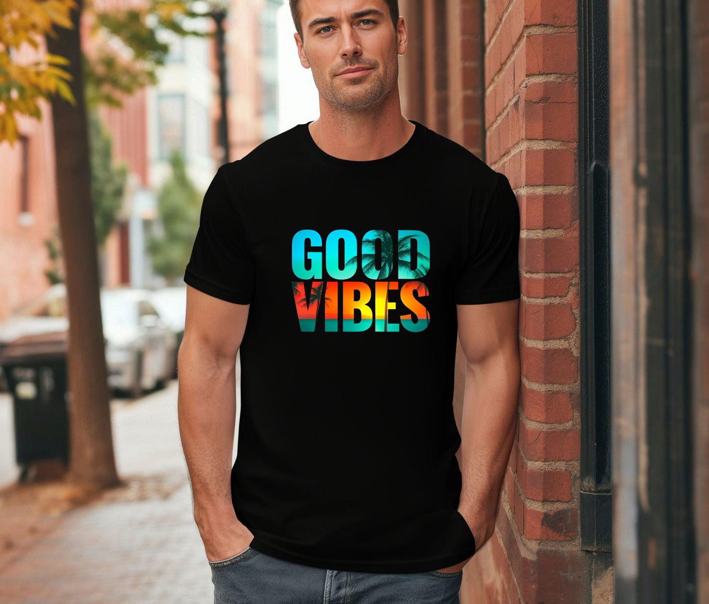 ✨ Good Vibes T-Shirt | Positive Quote Tee | Motivational Shirt | Graphic Tee for Men & Women | Feel Good Apparel