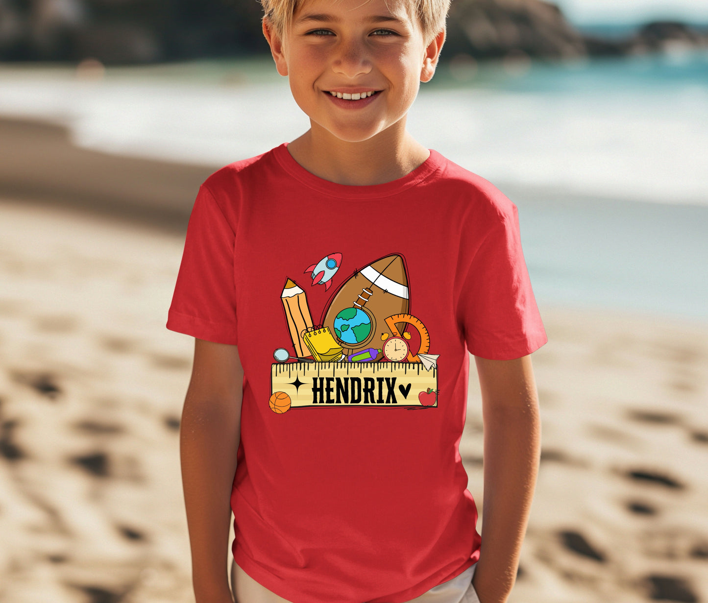 Personalize Back to School Shirt for Kids – Custom Name Tee | First Day of School Outfit | Preschool & Kindergarten Shirt | Custom Kids T-Shirt