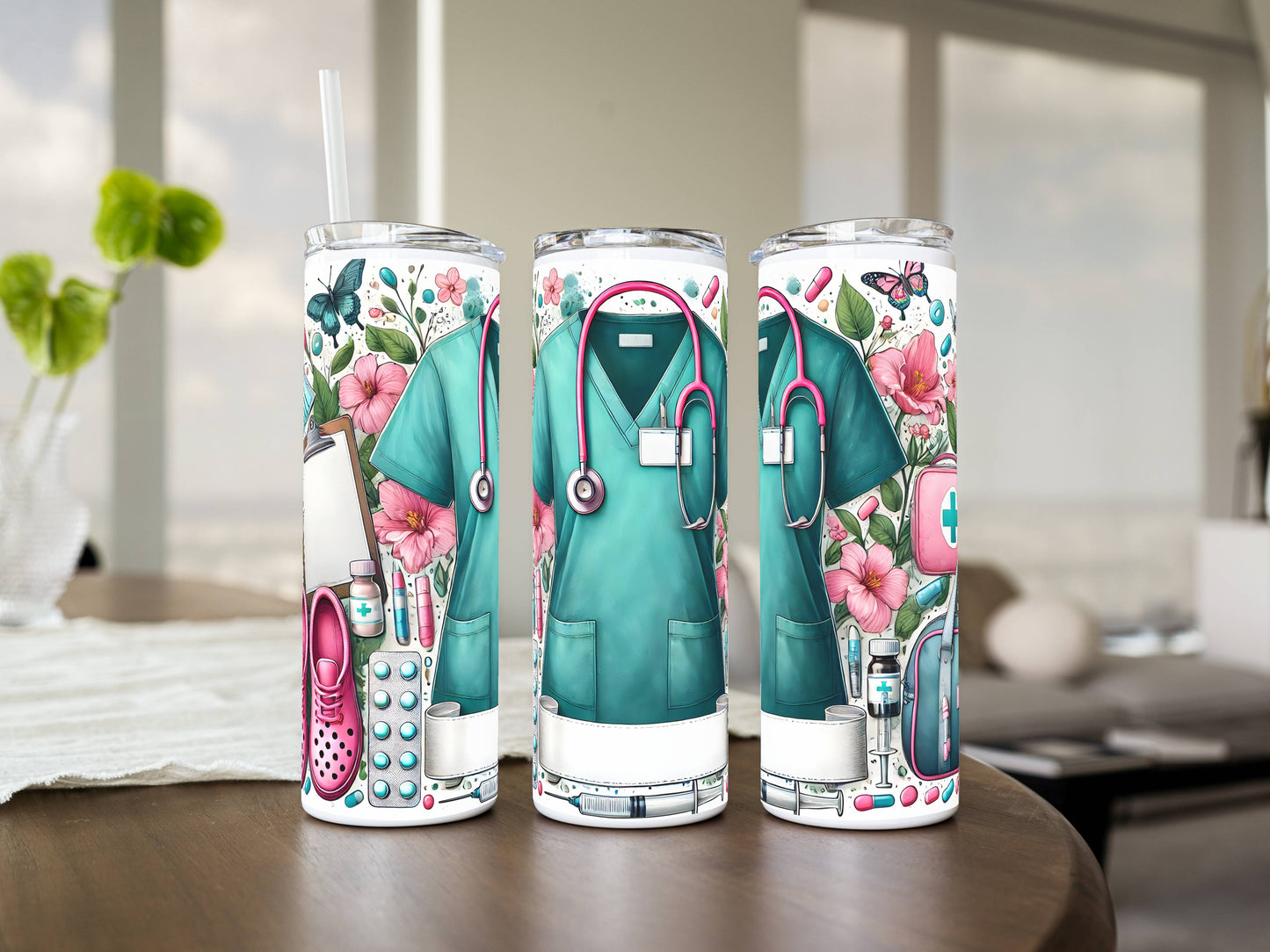20oz Stainless Steel Tumbler – Insulated Travel Mug with Lid & Straw | Customizable | Hot & Cold Drinkware | Gift for Him, Her, or Kids