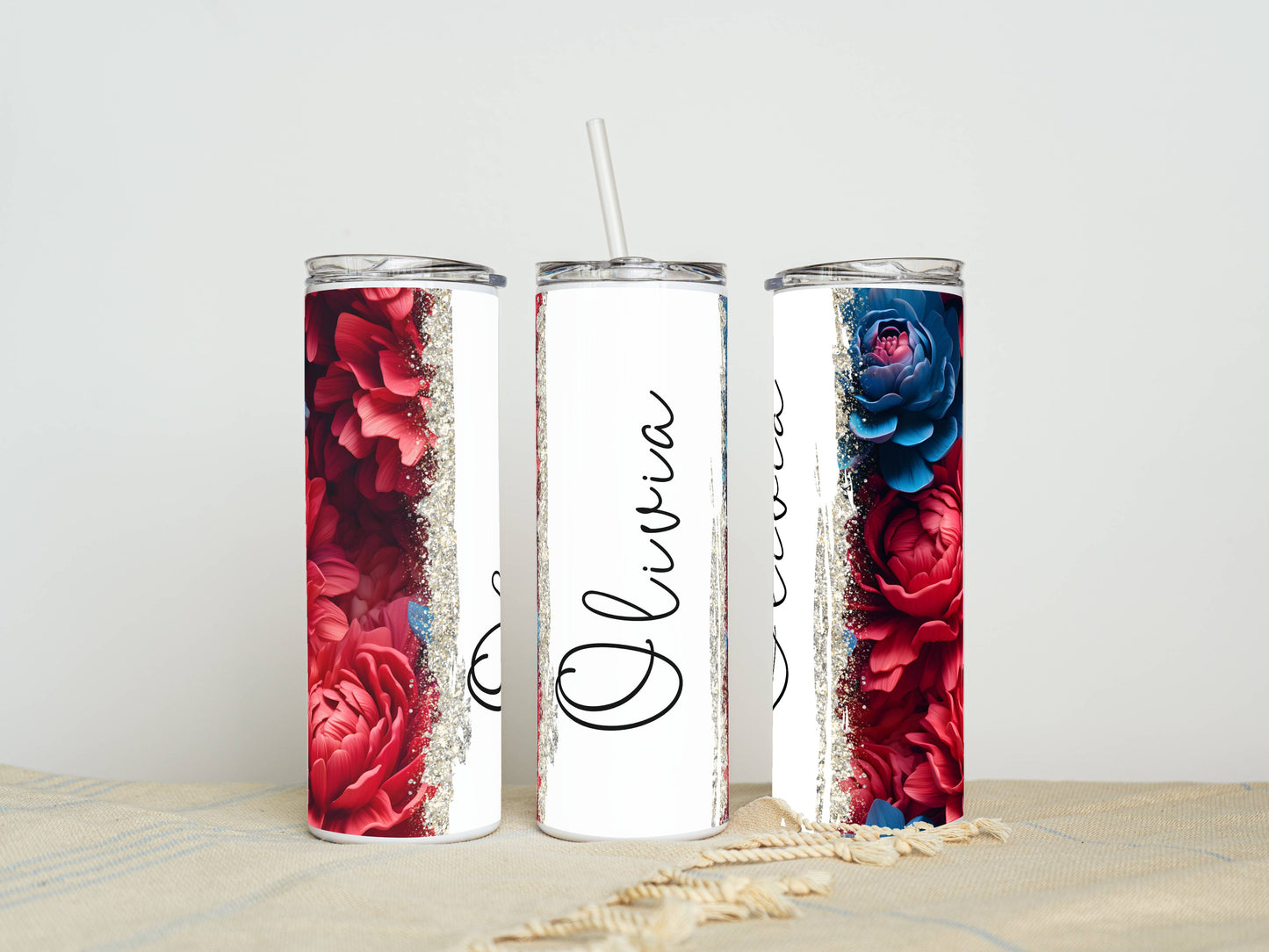 20oz Stainless Steel Tumbler – Insulated Travel Mug with Lid & Straw | Customizable | Hot & Cold Drinkware | Gift for Him, Her, or Kids