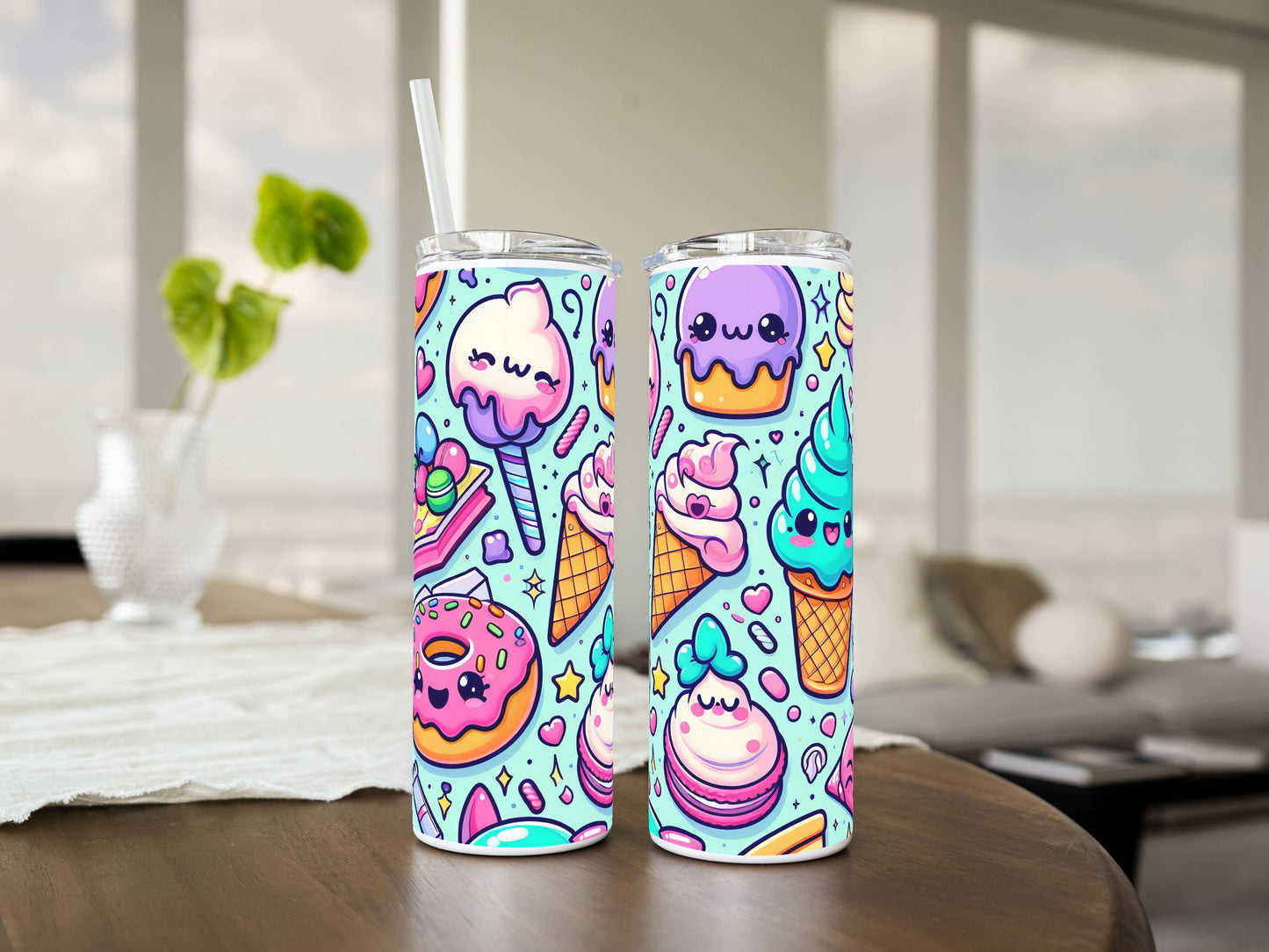 20oz Stainless Steel Tumbler – Insulated Travel Mug with Lid & Straw | Customizable | Hot & Cold Drinkware | Gift for Him, Her, or Kids