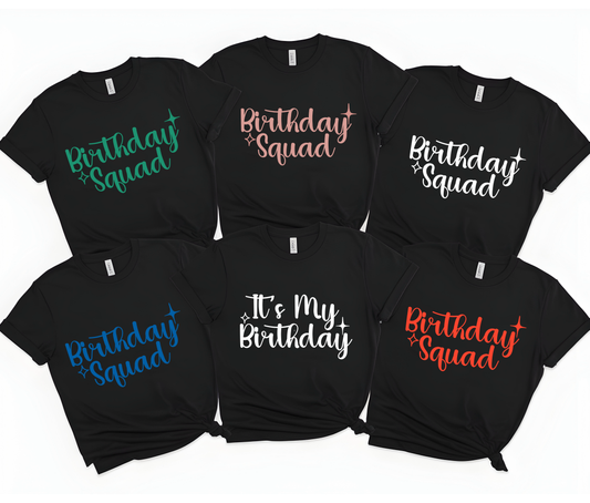 🎉 Family Birthday Celebration T-Shirts – Custom Group Birthday Shirts for All Ages 🎂