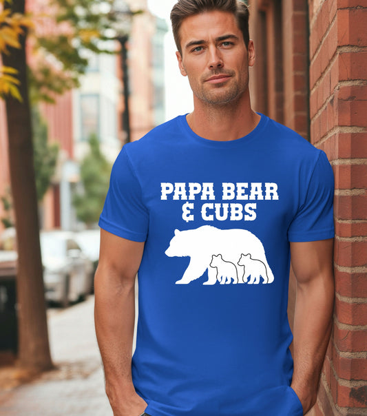 Papa Bear and Cubs  – Custom Matching Family Shirts – Mother’s Day & Father’s Day Gift Idea