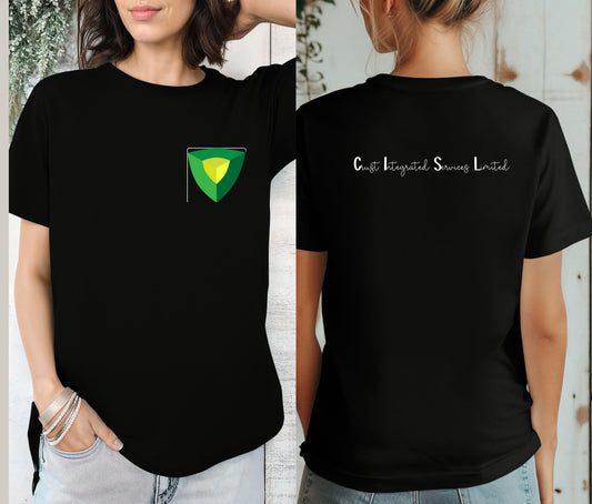Custom Logo Shirt with Company Name on Back – Personalized Business Branding Tee – Custom Workwear T-Shirt for Teams, Events, and Staff