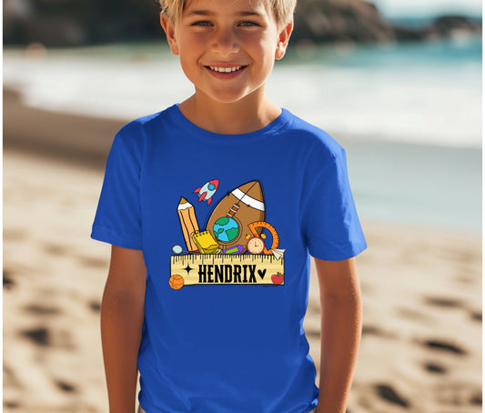 Personalize Back to School Shirt for Kids – Custom Name Tee | First Day of School Outfit | Preschool & Kindergarten Shirt | Custom Kids T-Shirt