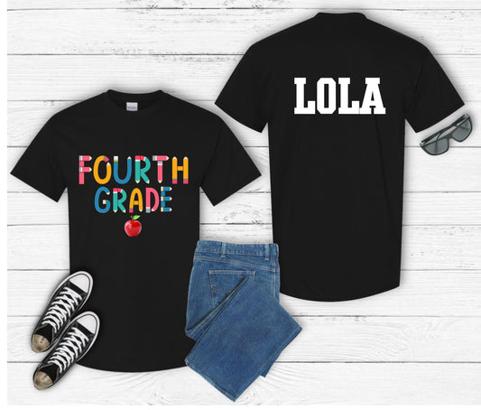 Personalized Back to School Shirt for Kids – Custom Name Tee | First Day of School Outfit | Preschool & Kindergarten Shirt | Custom Kids T-Shirt (Copy)