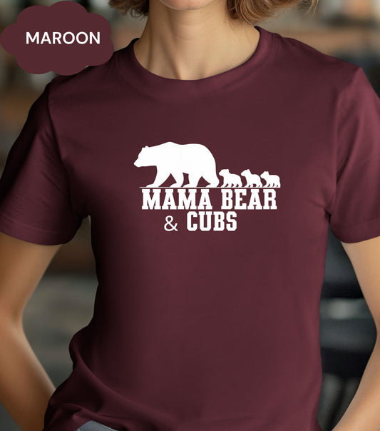 Mama Bear and Cubs  – Custom Matching Family Shirts – Mother’s Day & Father’s Day Gift Idea