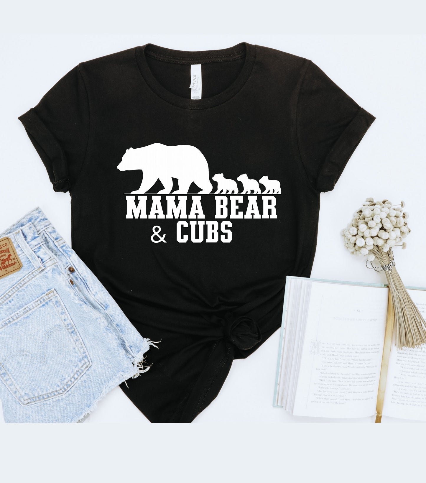 Mama Bear and Cubs  – Custom Matching Family Shirts – Mother’s Day & Father’s Day Gift Idea