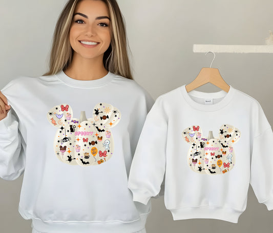 Kids Spooky Sweatshirt, Funny Halloween Shirt, Matching Halloween Sweatshirt , Ghost Halloween, Halloween Teacher Sweatshirt, Halloween Gift, Boo