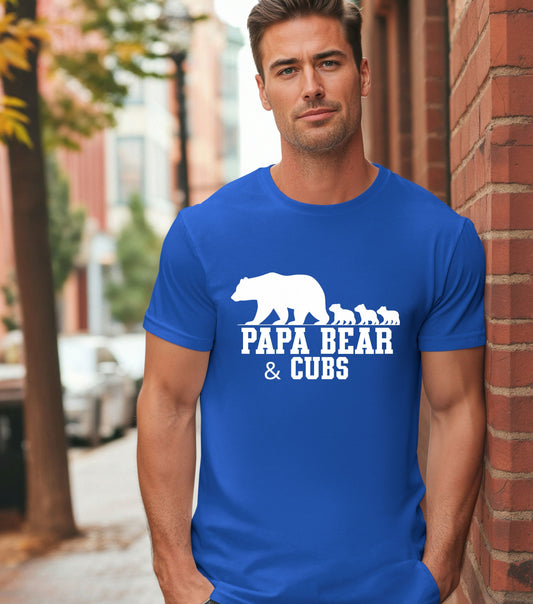 Papa Bear and Cubs  – Custom Matching Family Shirts – Mother’s Day & Father’s Day Gift Idea