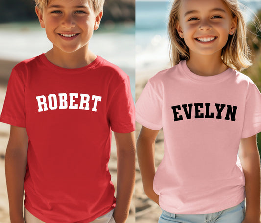 Custom Name Tee | First Day of School Outfit | Kids Shirt | Custom Kids T-Shirt