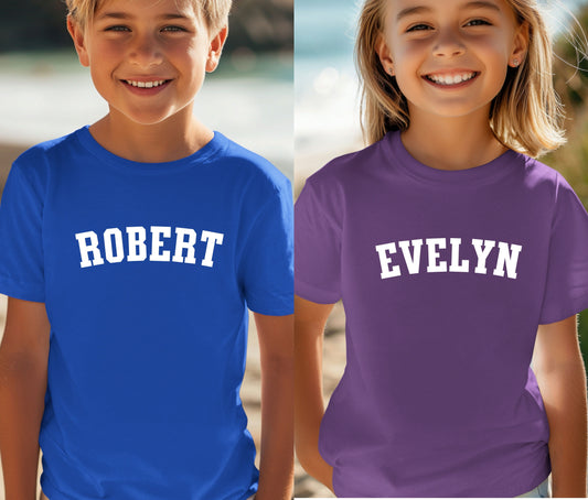 Custom Name Tee | First Day of School Outfit | Kids Shirt | Custom Kids T-Shirt