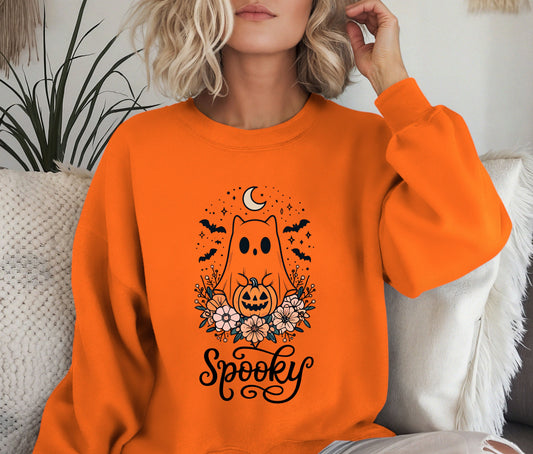 Halloween Sweatshirt, Funny Halloween Shirt, Skeleton Halloween, Ghost Halloween, Halloween Teacher Sweatshirt, Halloween Gift, Boo