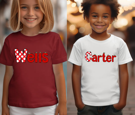 Custom Name Tee | First Day of School Outfit | Kids Shirt | Custom Kids T-Shirt