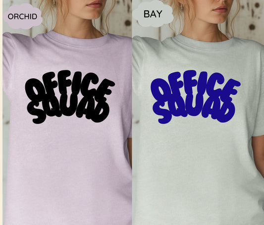 Custom “Office Squad” Matching T-Shirts – Teamwork Shirts for Office Staff, Corporate Events, Group Outings & Work Gifts