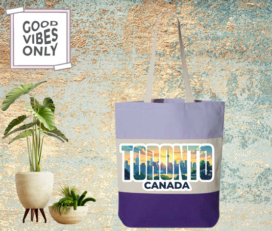Customized 11L Tri-Color Canvas Tote Bag – Durable, Stylish, and Eco-Friendly Reusable Shoulder Bag for Everyday Use, Shopping, Beach, and Gifts