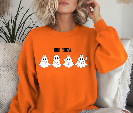 Halloween Sweatshirt, Funny Halloween Shirt, Skeleton Halloween, Ghost Halloween, Halloween Teacher Sweatshirt, Halloween Gift, Boo