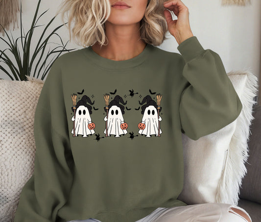 Halloween Sweatshirt, Funny Halloween Shirt, Skeleton Halloween, Ghost Halloween, Halloween Teacher Sweatshirt, Halloween Gift, Boo