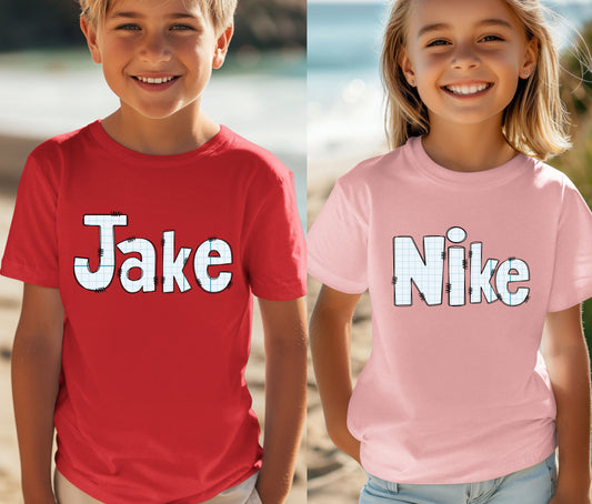 Custom Name Tee | First Day of School Outfit | Kids Shirt | Custom Kids T-Shirt