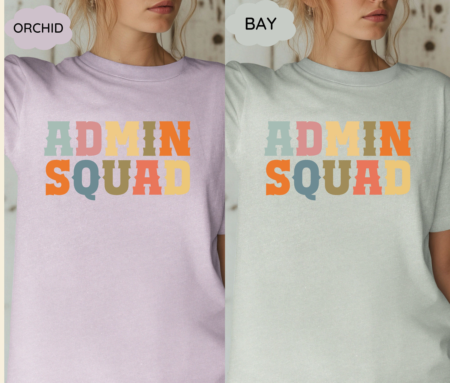 Custom Office Squad & Admin Squad Shirts – Personalized Group Tees for Teams, Work Events, Corporate Gifts, and Bulk Orders