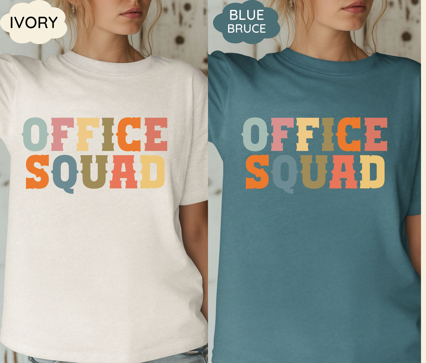 Custom Office Squad & Admin Squad Shirts – Personalized Group Tees for Teams, Work Events, Corporate Gifts, and Bulk Orders