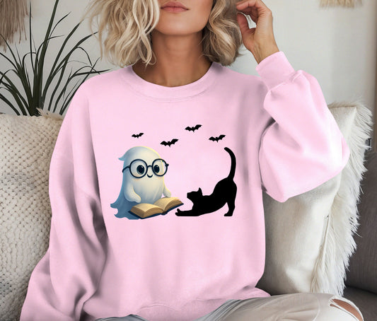 Halloween Sweatshirt, Funny Halloween Shirt, Skeleton Halloween, Ghost Halloween, Halloween Teacher Sweatshirt, Halloween Gift, Boo