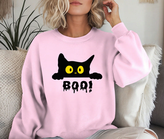 Halloween Sweatshirt, Funny Halloween Shirt, Skeleton Halloween, Ghost Halloween, Halloween Teacher Sweatshirt, Halloween Gift, Boo (Copy)