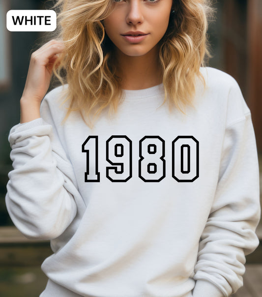 Custom Birthday Year SweatShirt – Personalized Birth Year Sweatshirt, Vintage Year Sweatshirt, Birthday Gift for Him or Her, Est. Year Shirt, Made in [Year] Shirt