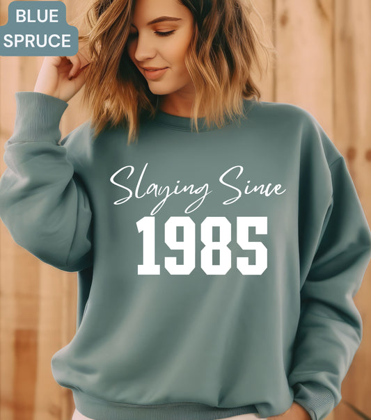 Custom Birthday Year SweatShirt – Personalized Birth Year Sweatshirt, Vintage Year Sweatshirt, Birthday Gift for Him or Her, Est. Year Shirt, Made in [Year] Shirt (Copy)