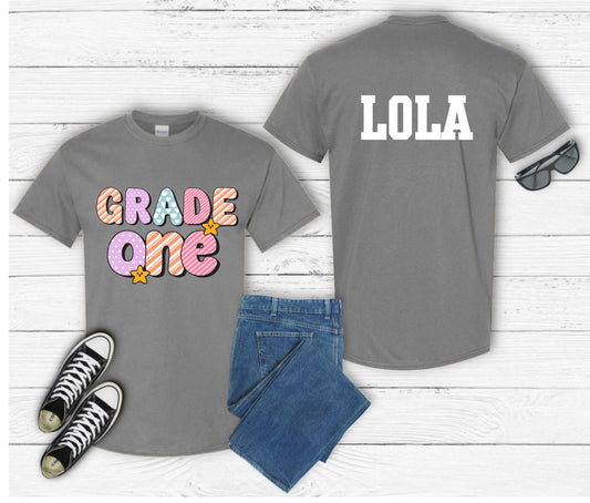 Personalized Back to School Shirt for Kids – Custom Name Tee | First Day of School Outfit | Preschool & Kindergarten Shirt | Custom Kids T-Shirt